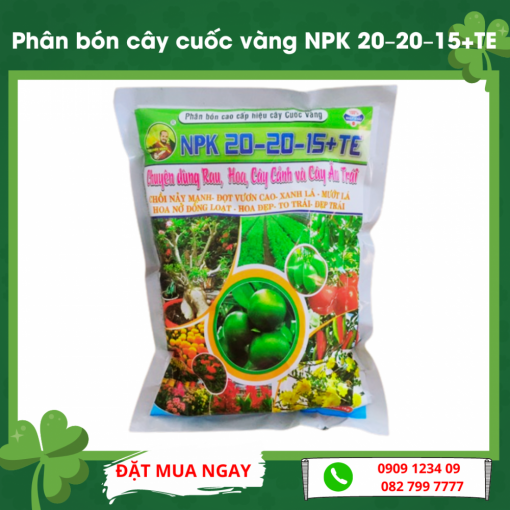 Phan Bon La Cay Cuoc Vang Npk