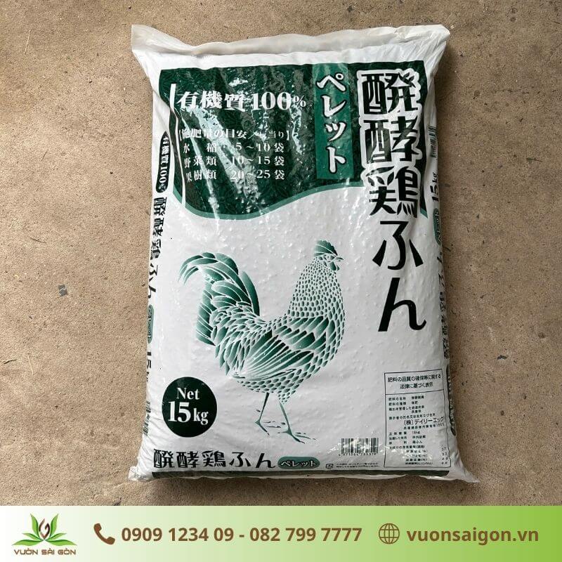 Phân gà hữu cơ Nhật Bản dạng viên