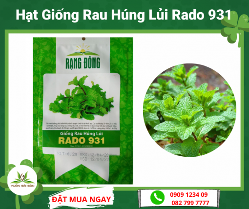 Hat Giong Rau Hung Lui Rado 931