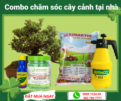 Combo Cham Soc Cay Canh Tai Nha