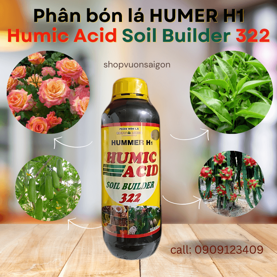 phân bón lá Axit Humic 322