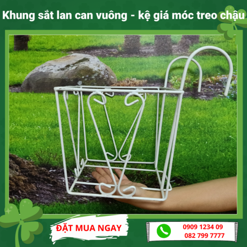 Khung Sat Lan Can Vuong Ke Gia Moc Treo Chau