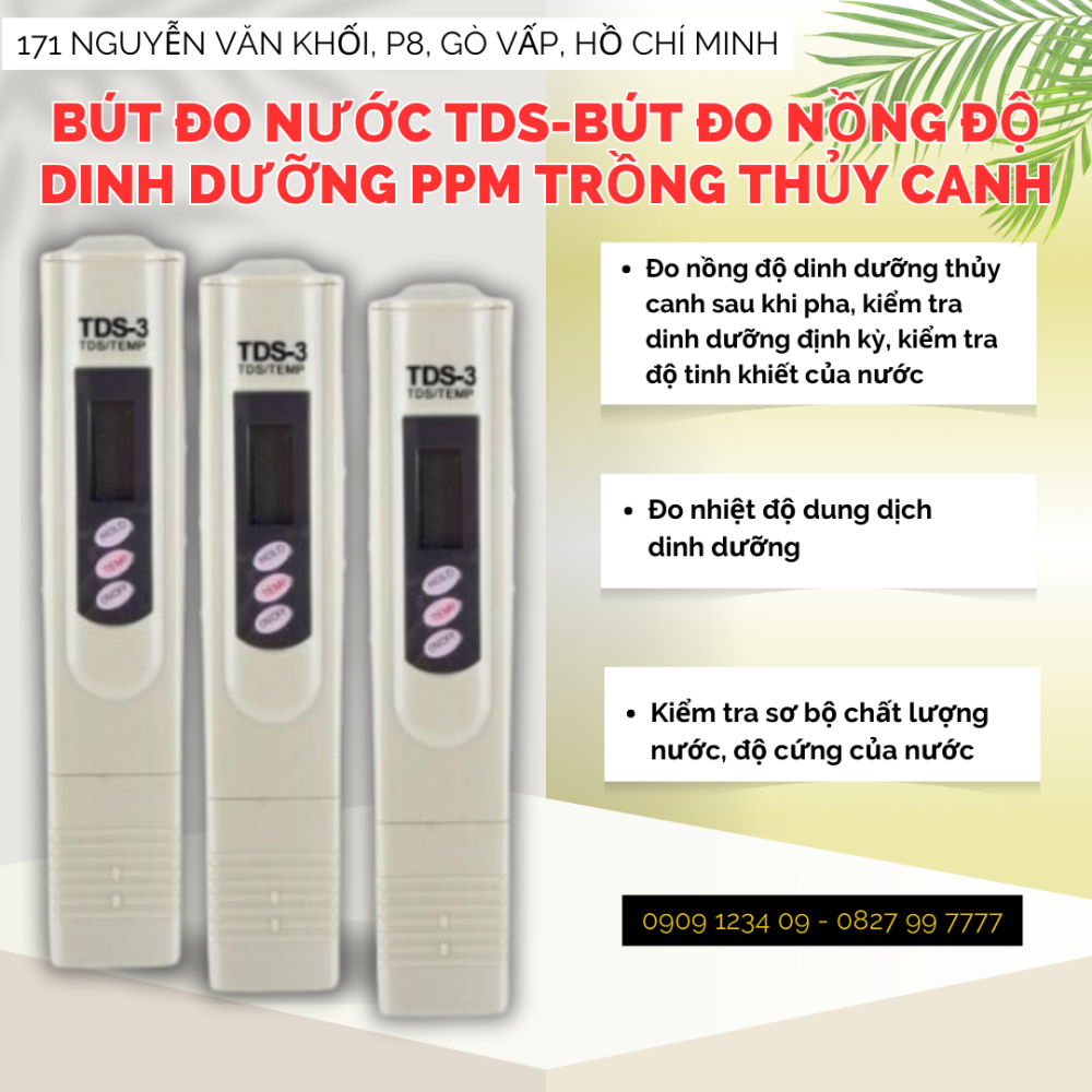But Do Nuoc Tds Do Thuy Canh Ppm