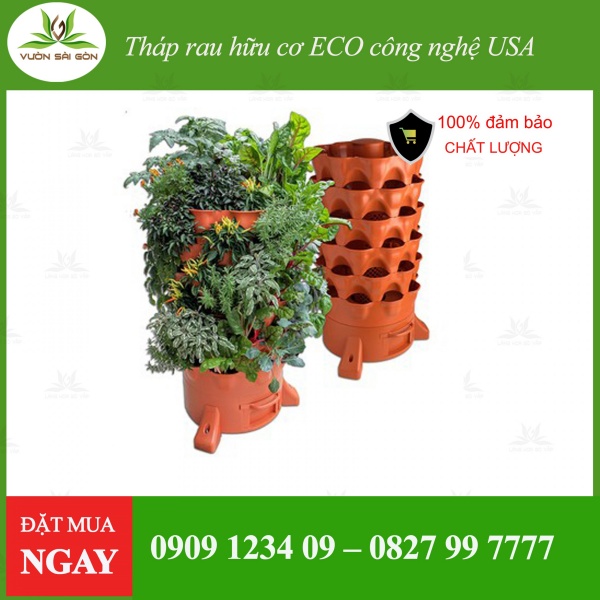 Vườn Sài Gòn - Đơn vị cung cấp tháp trồng rau ECO uy tín tại TPHCM