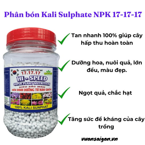 Phan Bon Kali Sulphate Npk 17 17 17