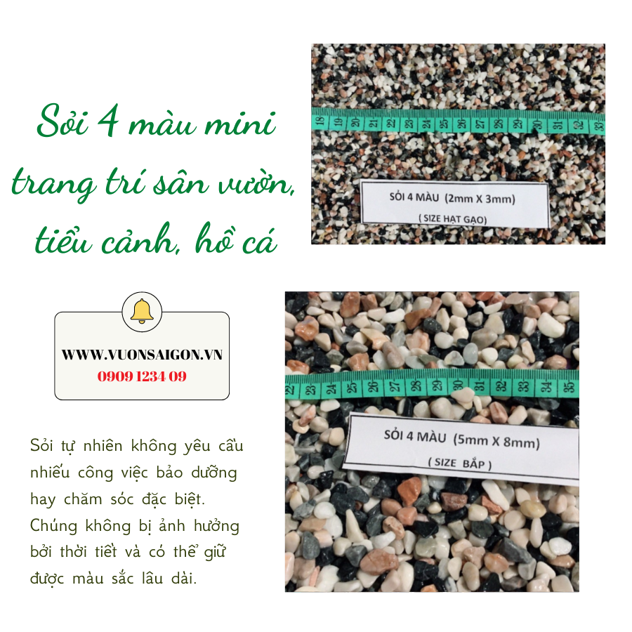 Sỏi 4 màu mini là gì