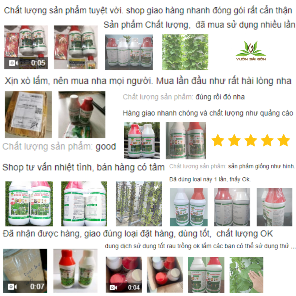 Dinh Duong Thuy Canh Cho Rau Hydro Optimum