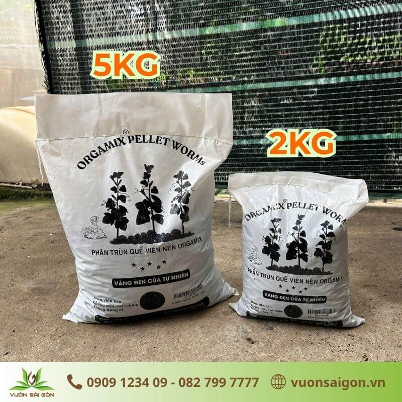 Phân Trùn Quế Viên Nén ORGAMIX PELLET WORMs