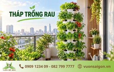 Tháp Trồng Rau - Giải Pháp Trồng Nhiều Rau Trên Diện Tích Nhỏ