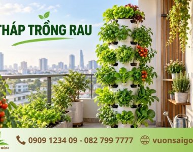 Tháp Trồng Rau - Giải Pháp Trồng Nhiều Rau Trên Diện Tích Nhỏ